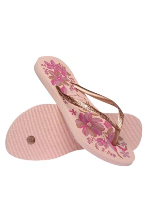 chanclas flop shoes slim rosa-oro 4132823