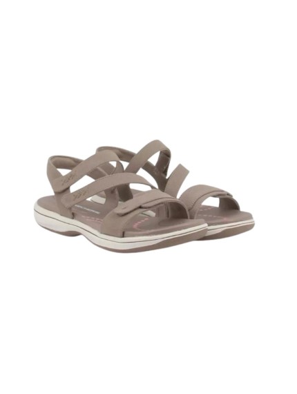 sandalias sport skechers bayshore taupe 163474