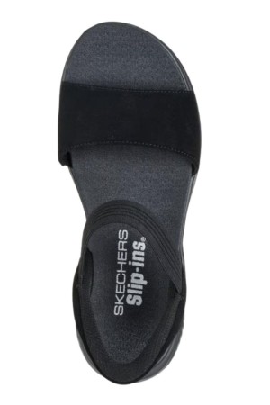 sandalias sport skechers slip ultra flex negro 119804
