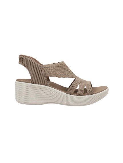 sandalias cuña skechers parallel mokka 120012