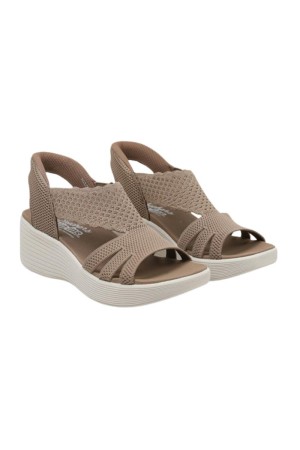 sandalias cuña skechers parallel mokka 120012
