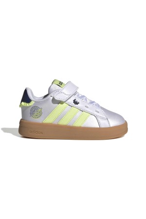 deportivos casual adidas disney grand court 3.0 plata ki9182