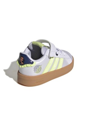 deportivos casual adidas disney grand court 3.0 plata ki9182