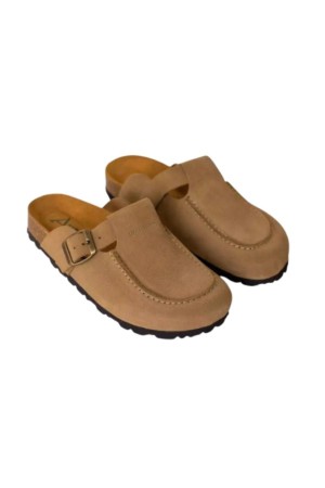 zuecos penta taupe 16415