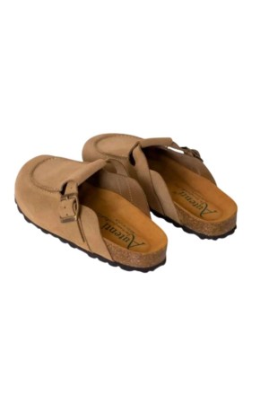 zuecos penta taupe 16415