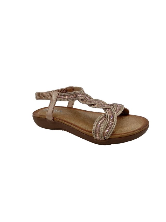 sandalias planas manlisa champan...