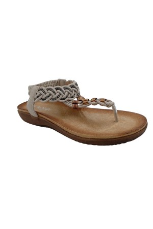 sandalias planas manlisa beige ls818-62