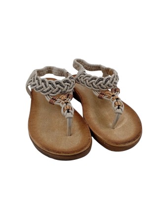 sandalias planas manlisa beige ls818-62