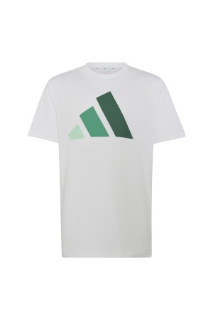 camisetas adidas essentials shirt blanco-verde ht3356