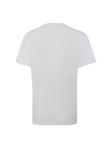 camisetas adidas essentials shirt blanco-verde ht3356 2