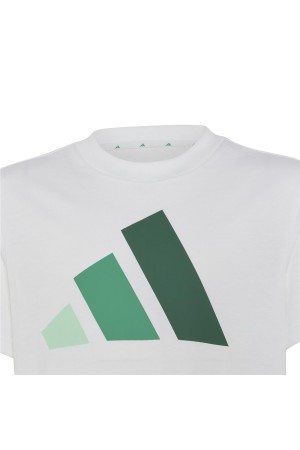camisetas adidas essentials shirt blanco-verde ht3356