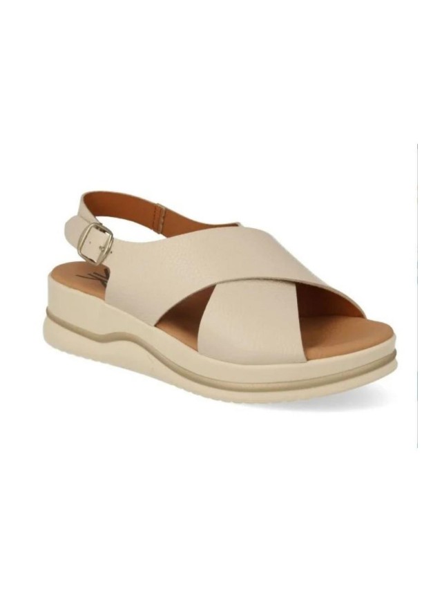 sandalias cuña diorfi beige 924
