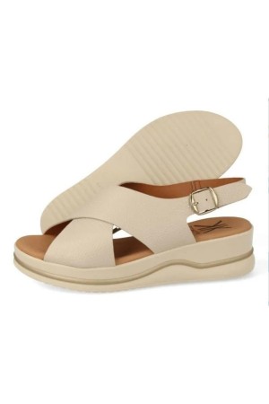 sandalias cuña diorfi beige 924