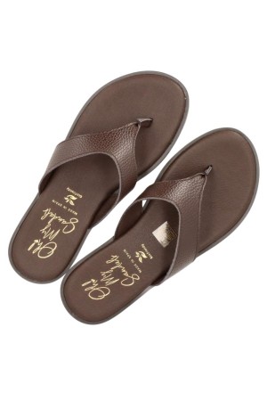 sandalias planas sandals marron 5828
