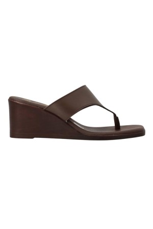 sandalias cuña sandals marron 6056
