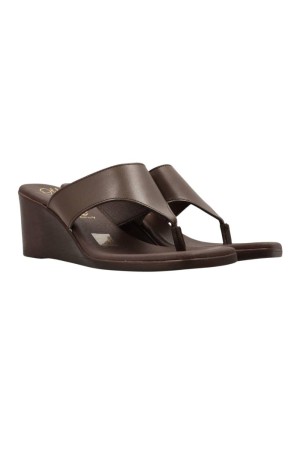 sandalias cuña sandals marron 6056