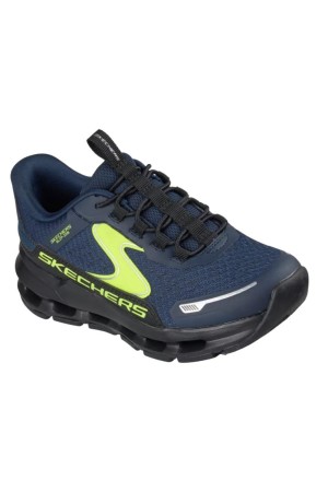 deportivos fitness skechers glide-step marino-negro 404203l