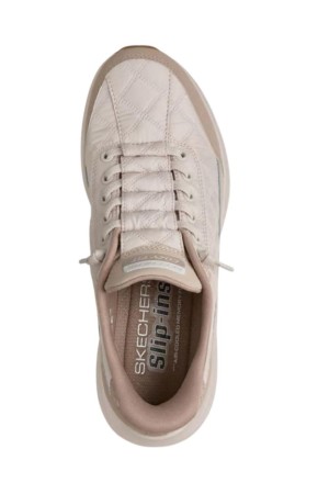 deportivos fitness skechers contour beige-rosa 303949l