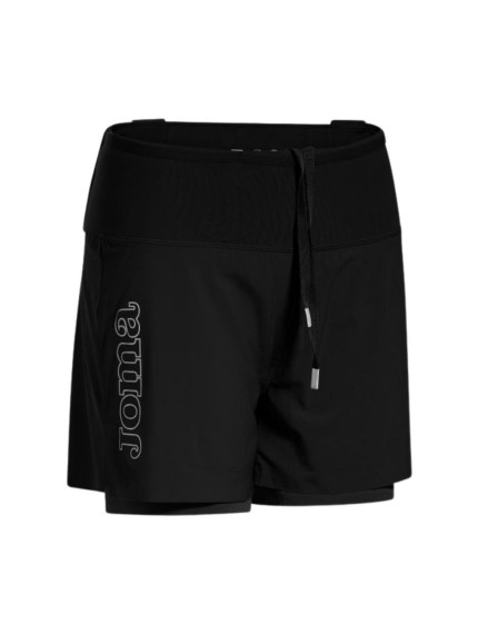 pantalones cortos joma trail iconic negro 902638