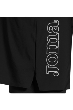 pantalones cortos joma trail iconic negro 902638