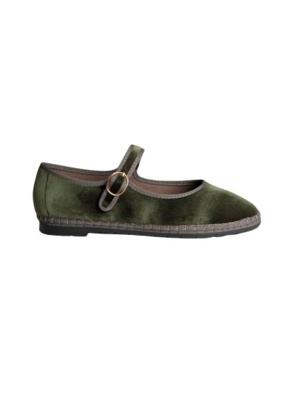 merceditas y bailarinas corina m6590 VERDE OSCURO