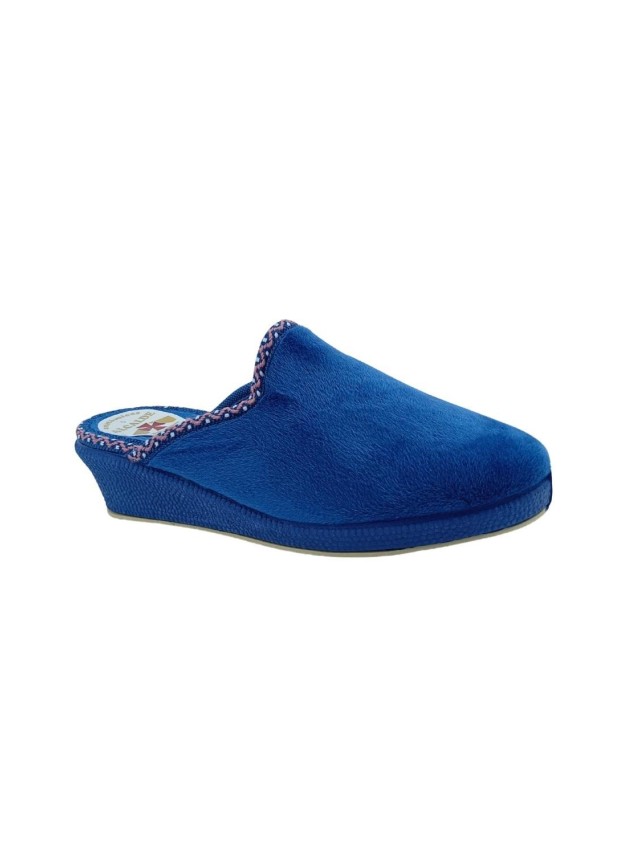 zapatillas con cuña alcalde 8500 AZUL
