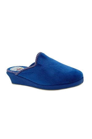 zapatillas con cuña alcalde 8500 AZUL