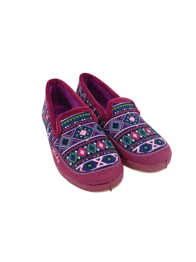 zapatillas cuña alcalde 8803 BURDEOS