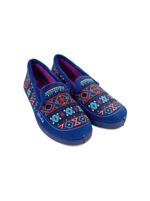 zapatillas cuña alcalde 8803 MARINO