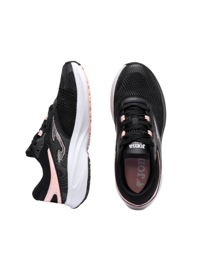 deportivos running joma negro-rosa...