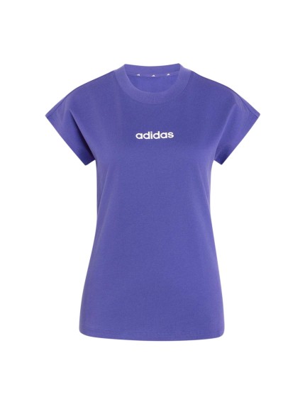 camisetas adidas essentials linear lila kf8375