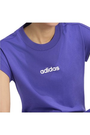 camisetas adidas essentials linear lila kf8375