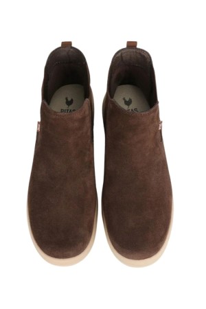 botas casual pitas lastres MARRON OSCURO