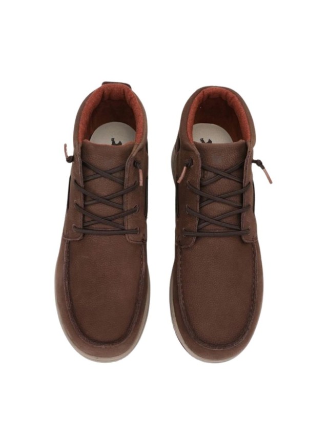 botas casual pitas timor leather MARRON
