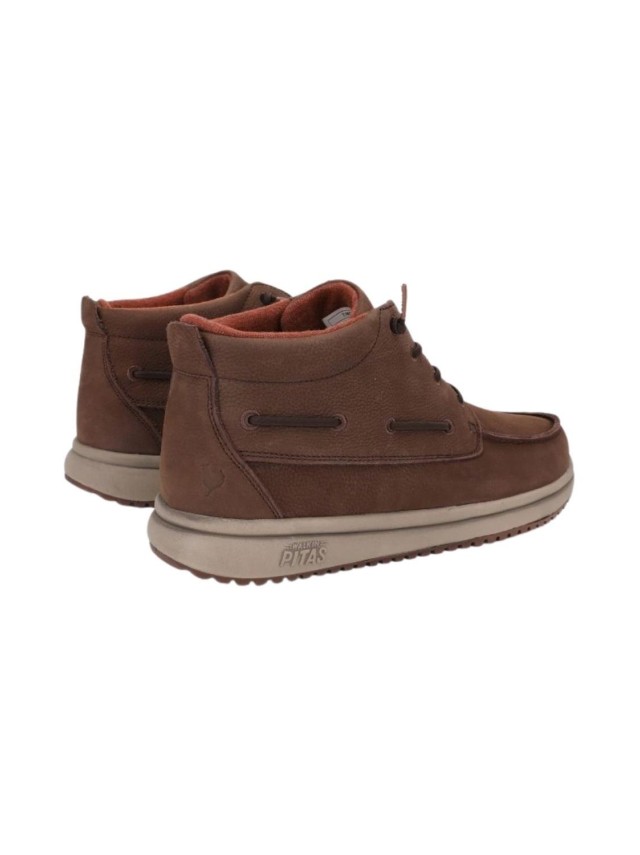 botas casual pitas timor leather MARRON