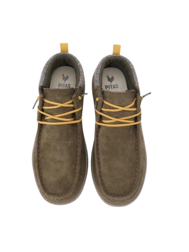 botas casual pitas wp150 bob VERDE
