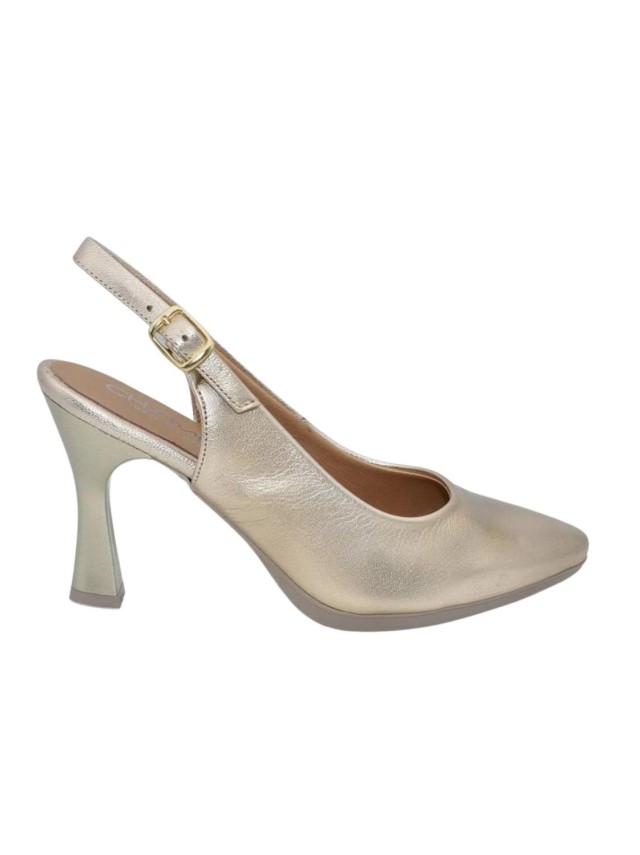 zapatos de salon chamby platino 4251...