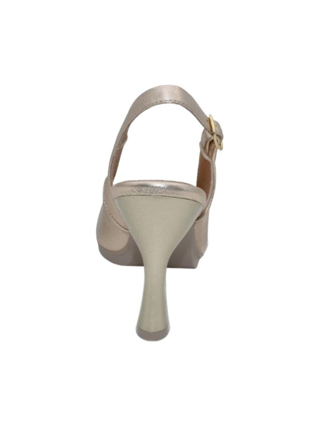 zapatos de salon chamby platino 4251...