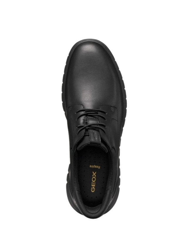 zapatos blucher geox u664ja NEGRO