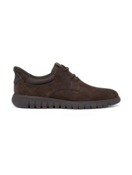 zapatos blucher geox u664ja MARRON OSCURO 2
