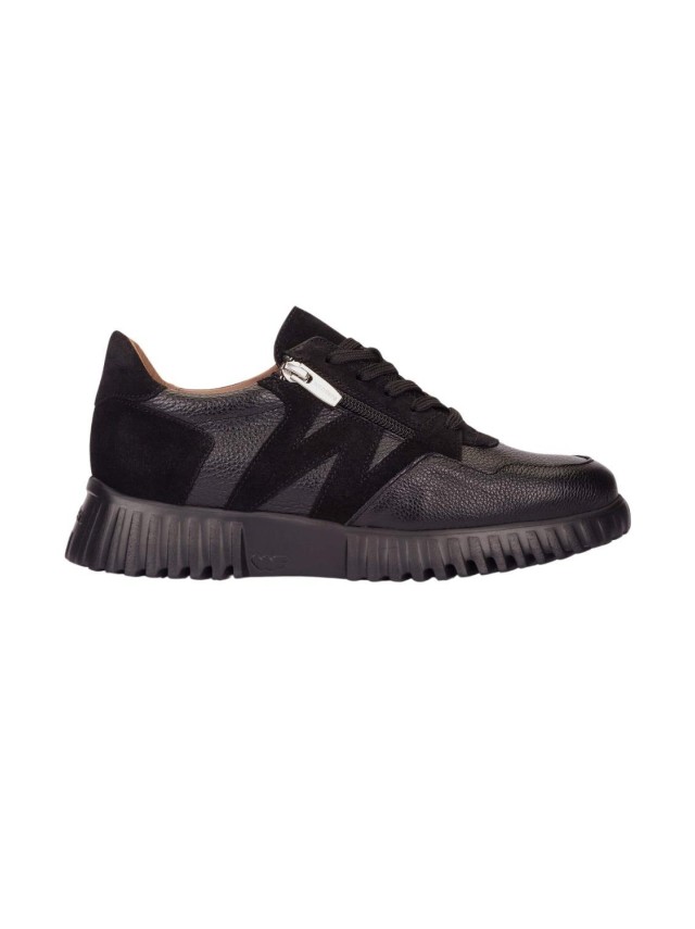 zapatos sport wonders flexfly negro...