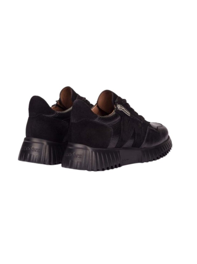 zapatos sport wonders flexfly negro...