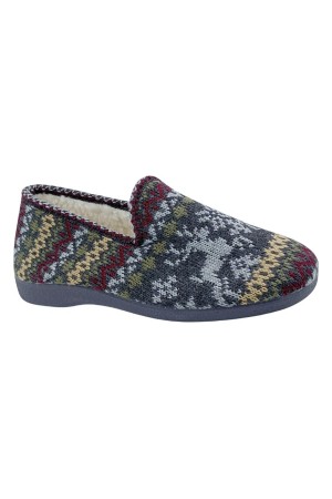 Zapatillas Norteñas Gris Copete Lana Ciervo 52-440