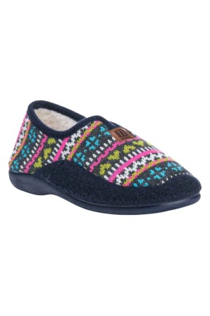 Zapatillas de casa Norteñas Mujer Marino Abotinada Lana Bruma 50-323