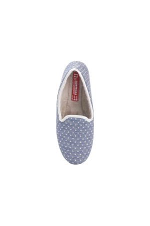 Zapatillas de Casa Norteñas Señora Azul Copete Lullabee 5-980