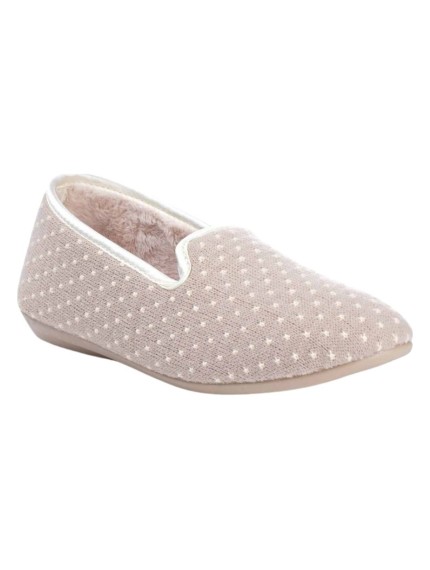 Zapatillas Norteñas Mujer Beige Copete Lullabee 5-980