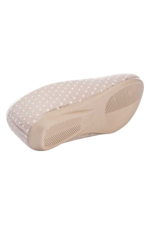 Zapatillas Norteñas Mujer Beige Copete Lullabee 5-980