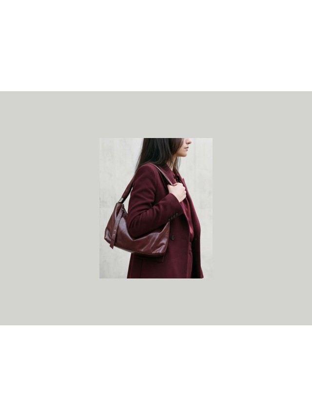 Bolso De Mano Chika10 Unisex Burdeos...