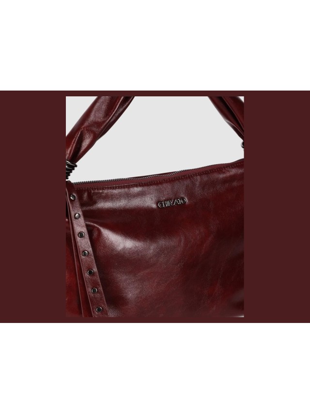 Bolso De Mano Chika10 Unisex Burdeos...