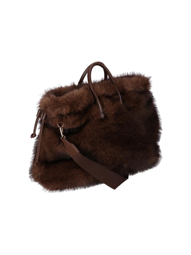 Bolso tote Chika10 Marrón Efecto Pelo...